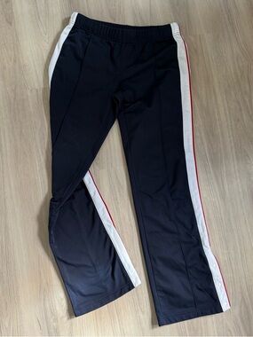 Tilt Navy Trackpants with Red and White Accent Stripes